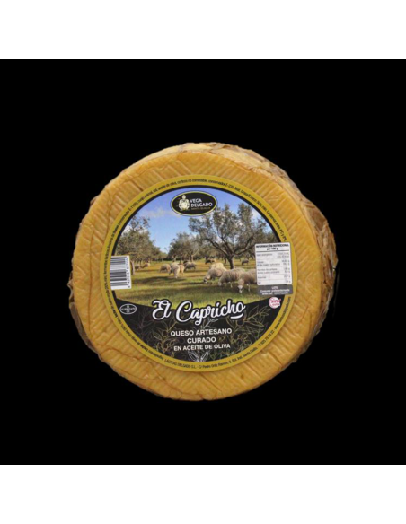 QUESO CURADO ARTESANO EN ACEITE DE OLIVA EL CAPRICHO