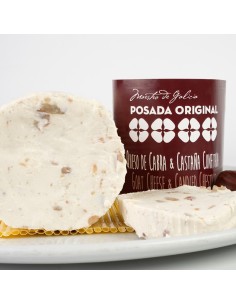 QUESO RULO CABRA CON CASTAÑA CONFITADA
